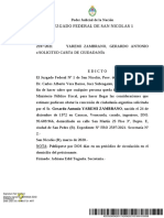 Edicto - Solicitud de Carta de Ciudadanía de Gerardo Antonio, Yaremi Zambrano