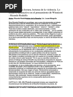 Rodulfo Trabajos-De-La-Lectura - de Winnicott Resumen