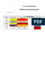 Horario Virtual - Secundaria 2021 - V3