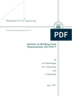 Seminar On Building Code Requirements ACI 318-71