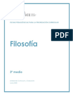 Ficha Pedagógica Filosofía 3º Medio