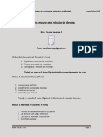 Programa de Curso Para Instructor de Man