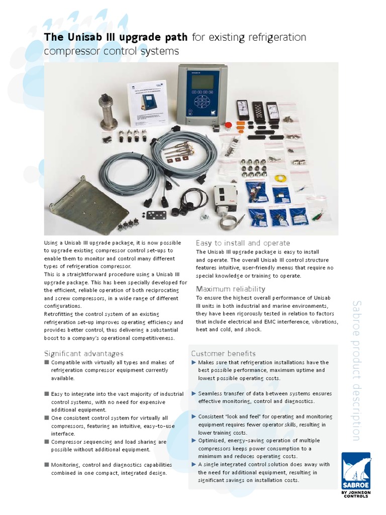 Upgrading Unisab 5655 SB-2827 2008.10 SCR | PDF | Refrigeration | Equipment