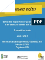 Anuncio Cambio de Modalidad Laura Soberanes