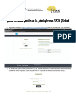 Guía de Inscripción A La Plataforma UCR Global para Participantes Del SIME