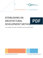 Establishing An Architectural Development Method: A Case Study For The TOGAF® 9 Certification Course For People Program