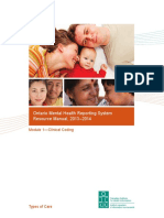 Ontario Mental Health Reporting System Resource Manual, 2013-2014