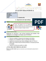 Evaluación Diagnóstica: 1.-Experiencia de Aprendizaje Título