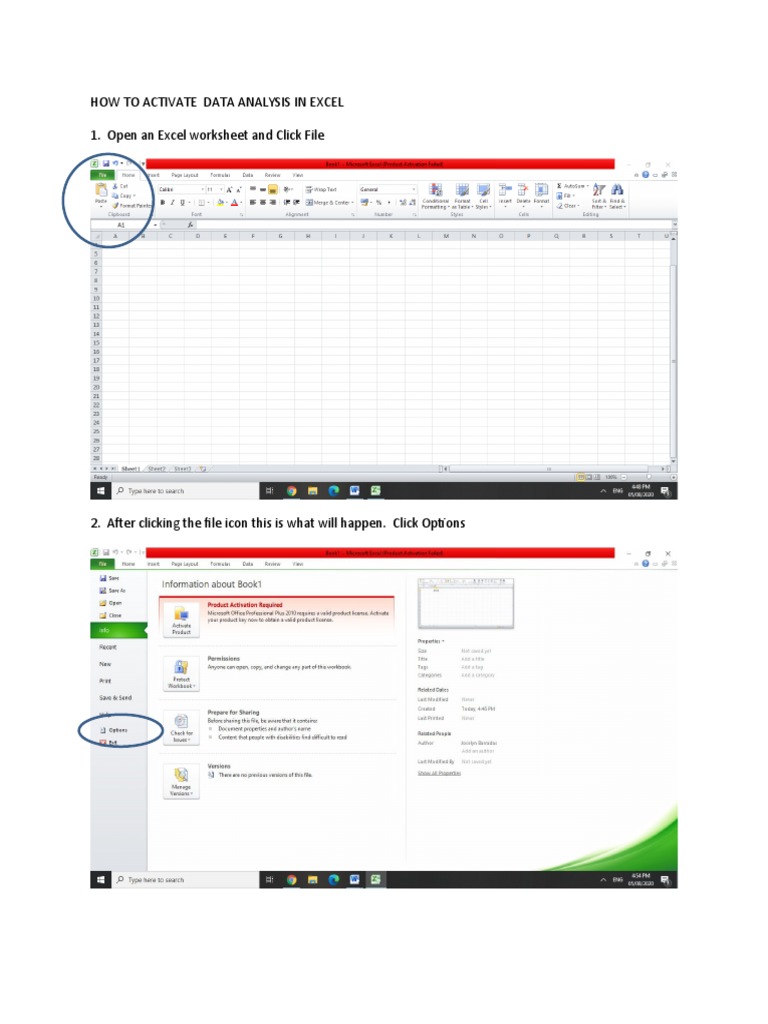 Activate Data Analysis in Excel | PDF | Computers