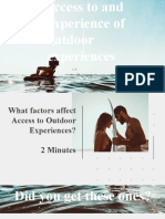 Factors Affecting Experience and Access To OE