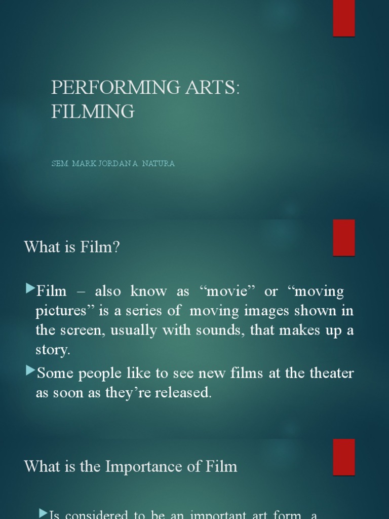Key Elements of Filming Explained | PDF