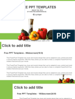 Fresh Vegetables PowerPoint Templates Widescreen