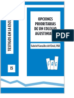OPCIONES PRIORITARIAS DE UN COLEGIO AGUSTINIANO. Gabriel González del Estal, OSA - PDF Free Download