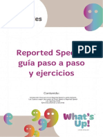 Reported Speech Guía Paso a Paso y Ejercicios