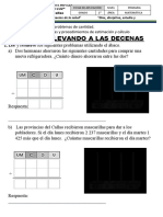 Ficha de La Suma Llevando A Las Decenas