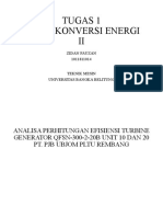 Tugas 1 Mesin Konversi Energi II: Zidan Fauzan 1011811014