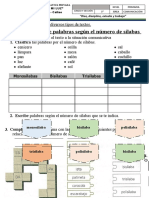 CLASES DE SÍLABAS