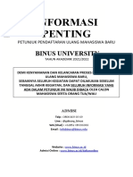 Informasi Penting: Binus University