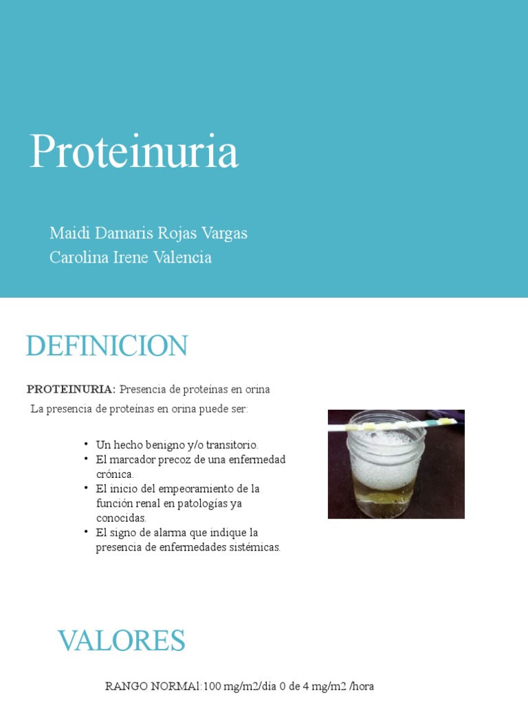 Proteinuria | PDF | Proteínas | Especialidades Medicas