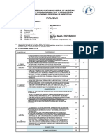 SYLLABUS Matematica I - 2021