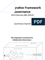 An Integrative Framework Governance: Kirk Emerson, DKK (2012)