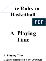 Basic Rules in Basketball