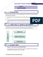 Unit 7: Disclosures: Accounting and Reporting of Financial Instruments