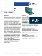 Diesel Generator Set Model DNAE 60 HZ: Description Features