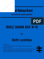 Vehicle Diagram Book No 110 For Electric Locomotives - Bristish Railways Board