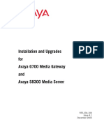 Installation and Upgrades For Avaya G700 Media Gateway and Avaya S8300 Media Server