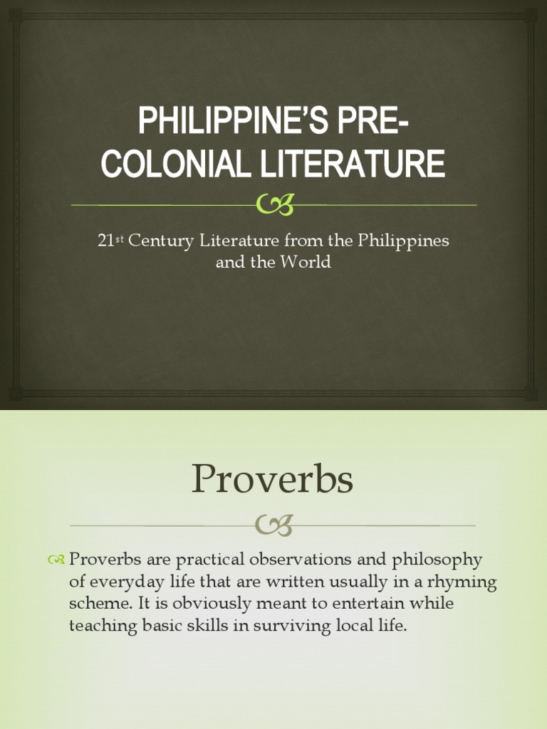 Philippine Literature Through the Ages | PDF | Philippines | Poetry