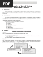 Oral Communication in Context: Principles of Speech Writing