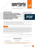 Relación Entre Estilos de Aprendizaje y Desempeño Académico en Un Programa de Instrumentación Quirúrgica