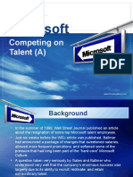 Microsoft: Competing On Talent (A)