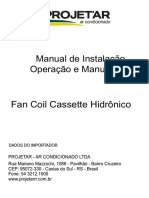 Manual de Instalação, Operação e Controle - Fan Coil Cassete