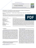 Simulations of Runoff and Evapotranspiration in Chinese Fir Plantation Ecosystems Using Artificial Neural Networks