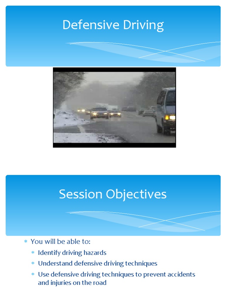 Defensive Driving Techniques and Safety | PDF | Traffic Collision | Driving