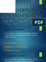 Concordancia Gramatical