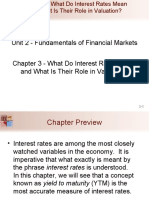 Unit 2 - Fundamentals of Financial Markets Chapter 3 - What Do Interest Rates Mean and What Is Their Role in Valuation?