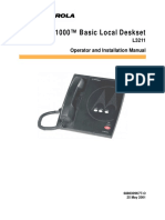 MC1000 Basic Local Deskset Operator and Installation Manual