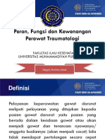 Peran Dan Fungsi Perawat Traumatologi