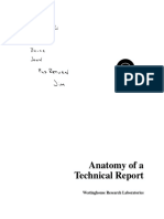 Elise Sisk - Anatomy of A Technical Report. 1-Westinghouse Research Laboratories (1969)
