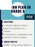 Lesson Plan in Grade 6