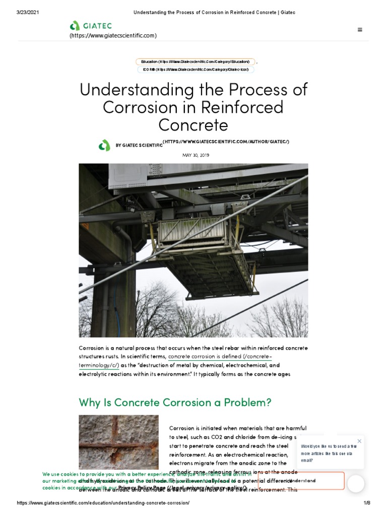 Understanding The Process of Corrosion in Reinforced Concrete - Giatec ...
