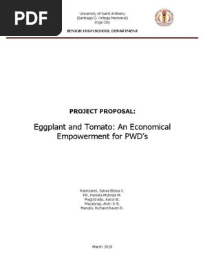 PROJECT PROPOSAL EXAMPLE