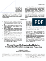 1977 - Needed Research in Organizational Behavior - A Production Operations Management Perspective