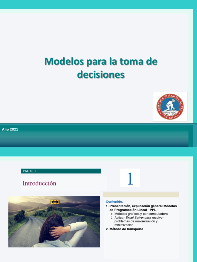 Modelo para La Toma de Decisiones | PDF | Programación lineal ...