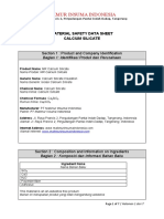 MSDS Calsium Silicate