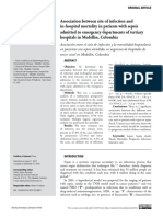 Association between site of infection and in-hospital mortality in patients with sepsis admitted to emergency departments of tertiary hospitals in Medellin, Colombia