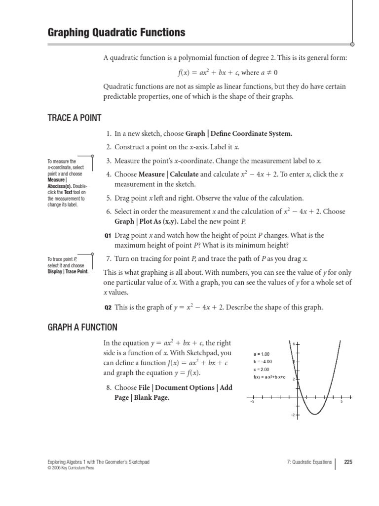 Graphing Quadratic Functions | PDF | Quadratic Equation | Function